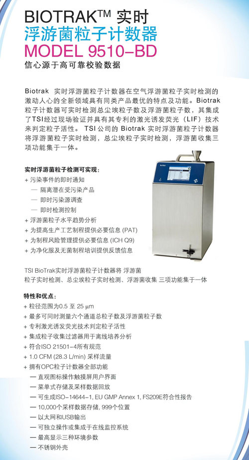 9510-BD實時浮游菌粒子計數器